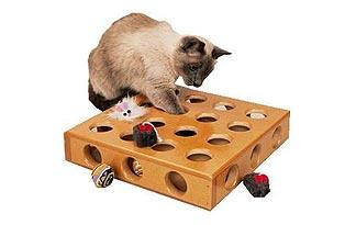 3. For the Stalker: Peek-a-Prize Interactive Cat Toy