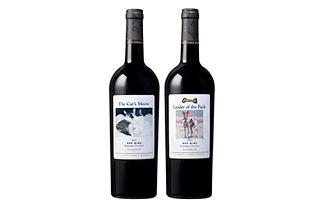 3. Perfect Hostess Gift: Personalized Pup Wine Labels