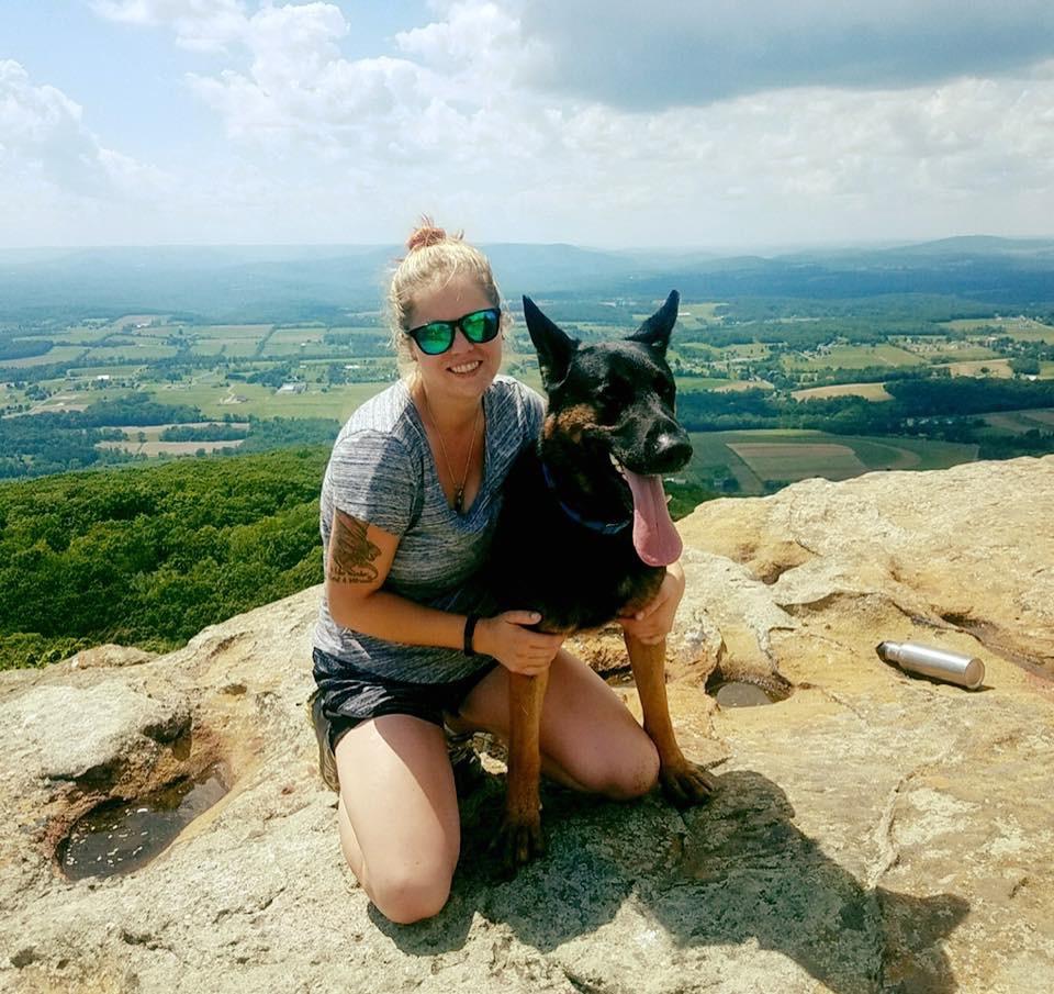 Sarge and his new owner.