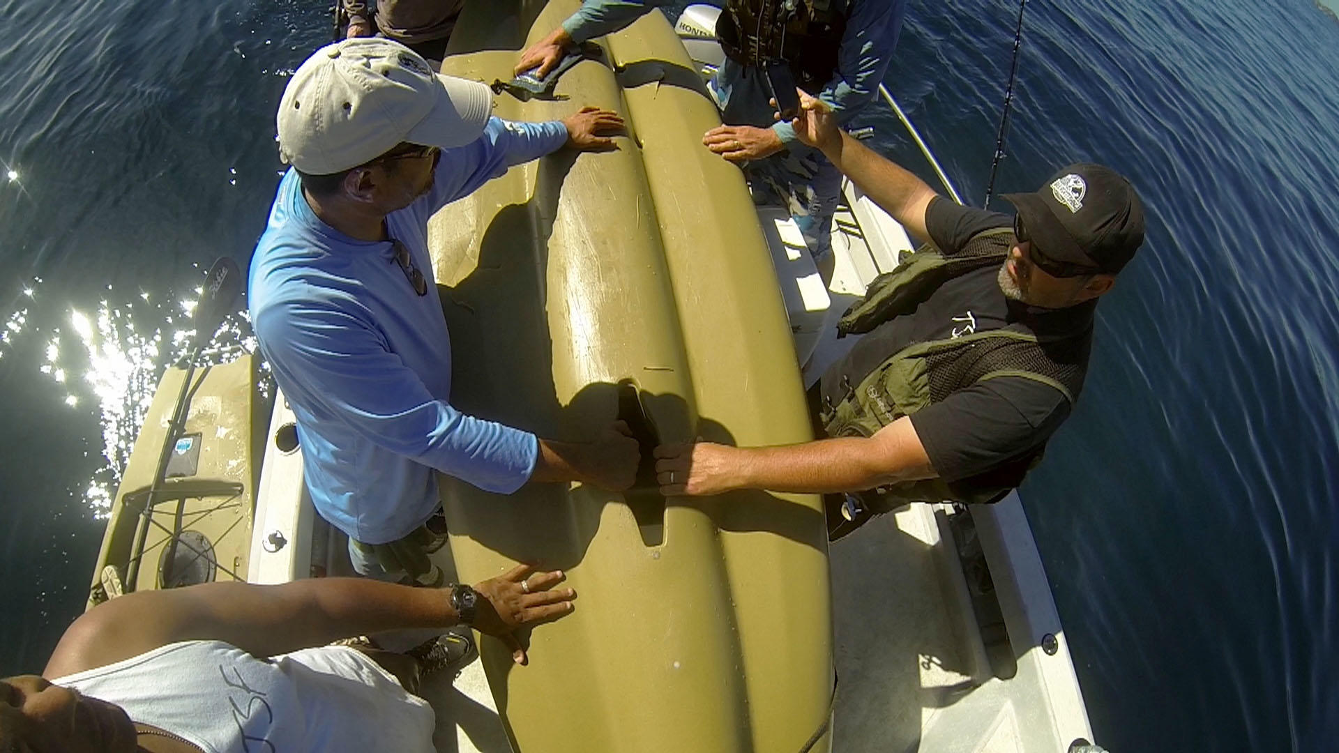 Great White Bites Kayak Shark Week Discovery