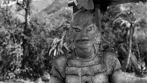The Amazon from The Creature From the Black Lagoon. The Creature's two weaknesses? Bullets and brunettes.