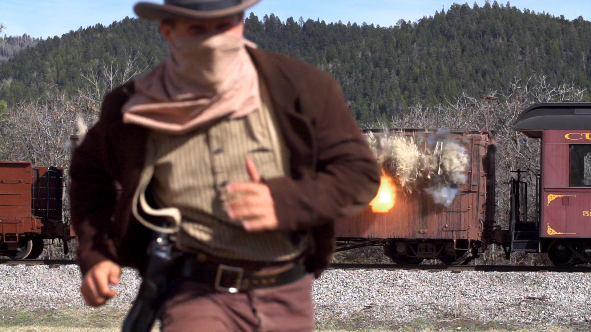 Butch Cassidy Rises to Fame After Explosive Train Robbery Gunslingers