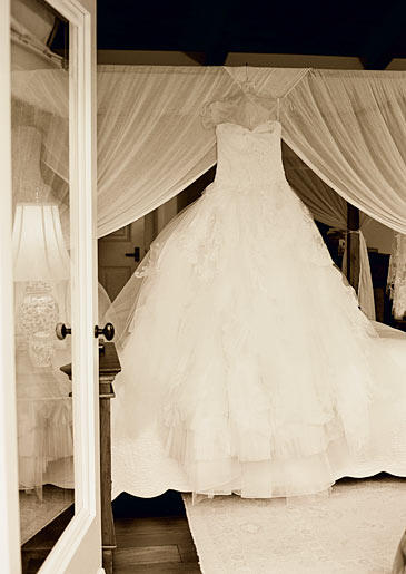 Katherine's wedding dress.