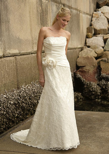 A sheath with floral detail at the waist is easy to wear -- and still has plenty of romance.