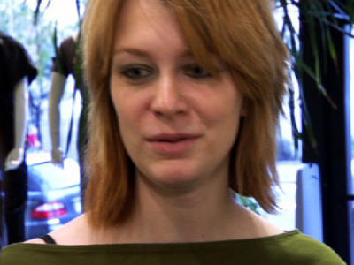 Meet Katherine, a 22-year-old journalism student who is a fashion rebel without a clue. Her hair has been chopped on quite aggressively with bleach on the ends.