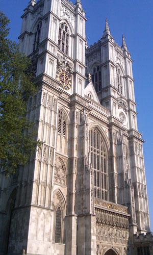 A view of Westminster Abbey.