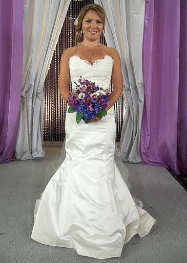 A fit and flare gown that fits tightly to the knees then begins to flare into a skirt is classified as a mermaid silhouette.