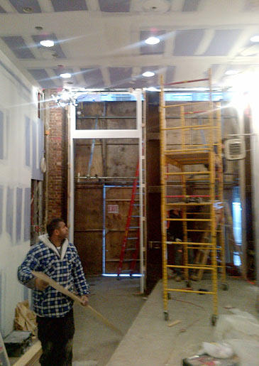 Georgetown Cupcake Soho under construction.