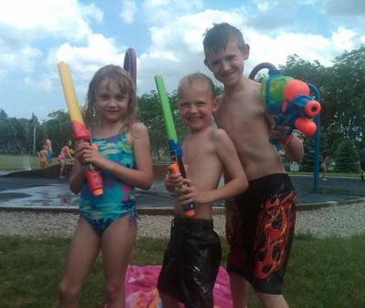 Water fun rain or shine :)