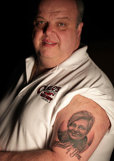 On a very special crossover episode of Cake Boss and NY Ink, Mauro gets a tattoo! If that lovely face looks familiar, that's because it's his wife, Maddalena. Take a closer look at Mauro's ink and other amazing portrait tattoos worn by TLC fans!