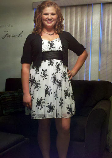 Robyn helped Mykelti get ready for her school dance. Looks like the Mykelti had a great time.
