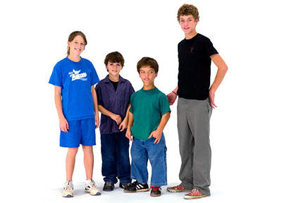 Molly, Jacob, Zack and Jeremy Roloff, 2007.