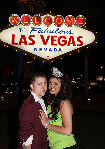 Dorothy's Vegas wedding called for an over-the-top ensemble.