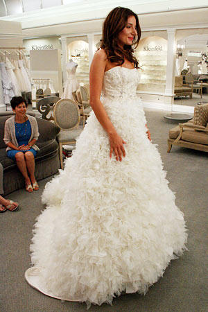 Katherine wanted to look like a cupcake, and she achieved that vision with this full skirt.