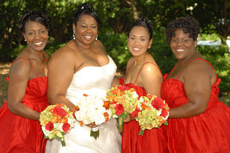 Latrina and her bridesmaids.