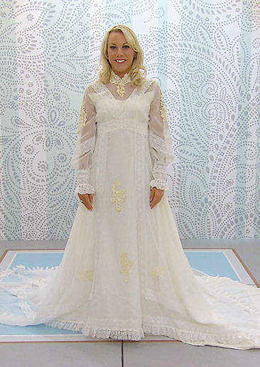 Jaime, a Baltimore Ravens cheerleader, had tried on nearly 100 gowns before appearing on the show! She wasn't a huge fan of Mom's