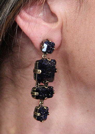 Purple Drop Earings by