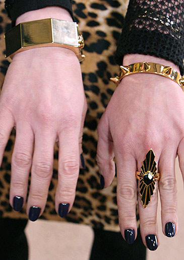Gold Spike bangle and cuff by