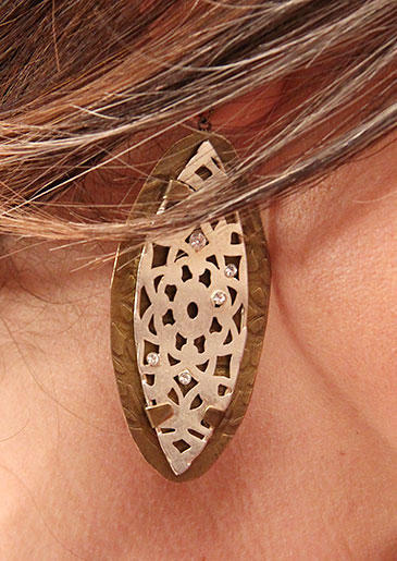 Bronze Earrings from