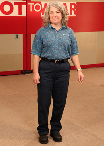 Meet Dolly, a 48-year-old accountant from Texas with a unisex wardrobe of button downs and uniforms that are anything but sexy.A failed marriage and events from her childhood have left Dolly with low self-esteem.Look through pictures to see how Stacy and Clinton helped her discover the joy of embracing a more feminine look.