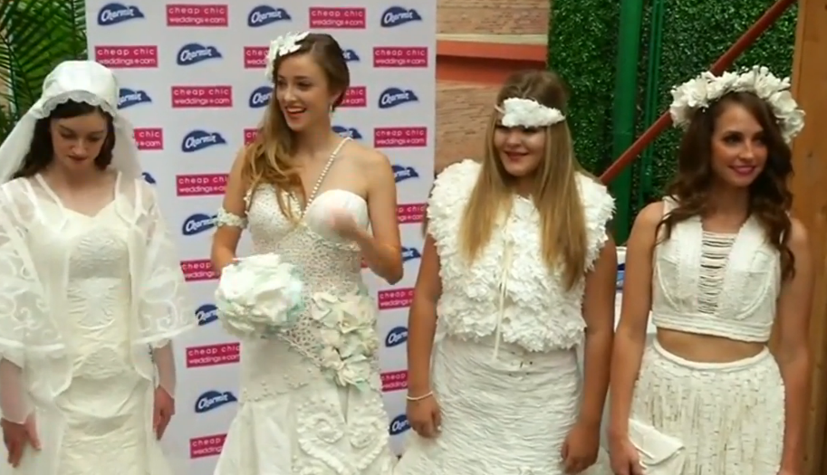 These Stunning Wedding Dresses Are Made from Toilet Paper TLCme TLC