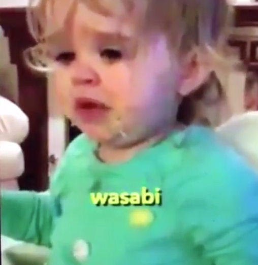 Toddler Decides to Try Wasabi For the First Time — Immediately Regrets