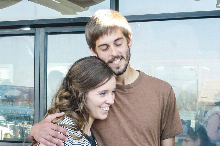 Jill says hello to Derick in person for the first time.