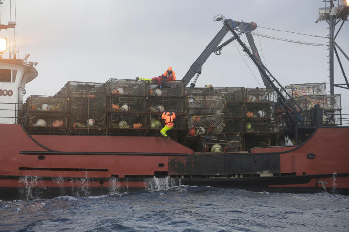 The Seabrooke loaded with crab pots.