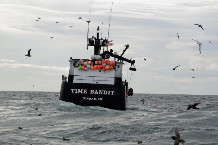The Time Bandit searches for crabs.