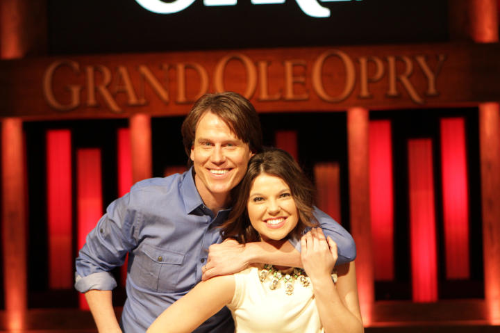 Music producer Jamie Slocum gives Amy a tour of the Grand Ole Opry.