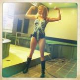 Nothing like "no shame" with a side of "leave your dignity at home" for breakfast.
From Kari Byron's Twitter feed. Follow