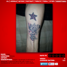 Not only did he start out with one bad tattoo, when going to get this one fixed he just ended up with ANOTHER bad tattoo! What’s worse is that we have no idea what this is even supposed to be! Make sure you’re going to a tattoo artist you can actually trust.
