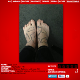 Here is a creative idea gone wrong. It unfortunately looks more like a child scribbled with a sharpie on her feet, instead of looking like the world map!