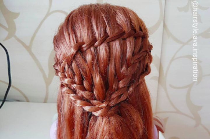 Cascading Waterfall Braids
