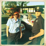 I am not a sexy cop. My uniform looks four sizes too big.