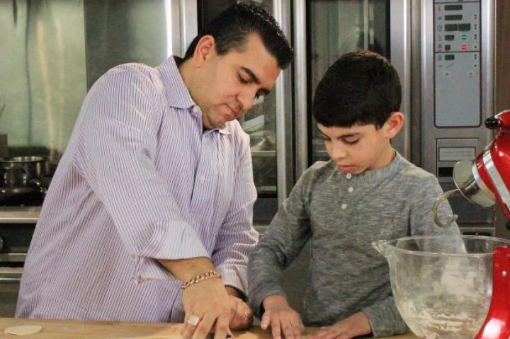 Now, Buddy takes some time to show his own son, Buddy, how to make a tasty lunch. In fact, all of his kids are pretty great