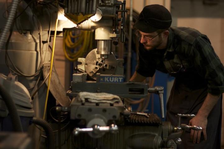 Wild West Guns' head gunsmith Bryan at work.