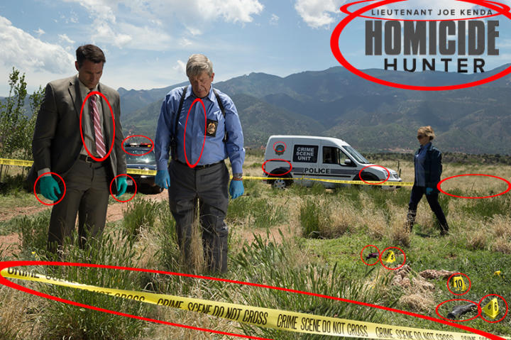 The differences between the two images are circled in red.