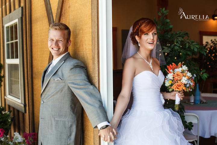 Karen planned a fairytale wedding, and she even arrived by horse and carriage. |