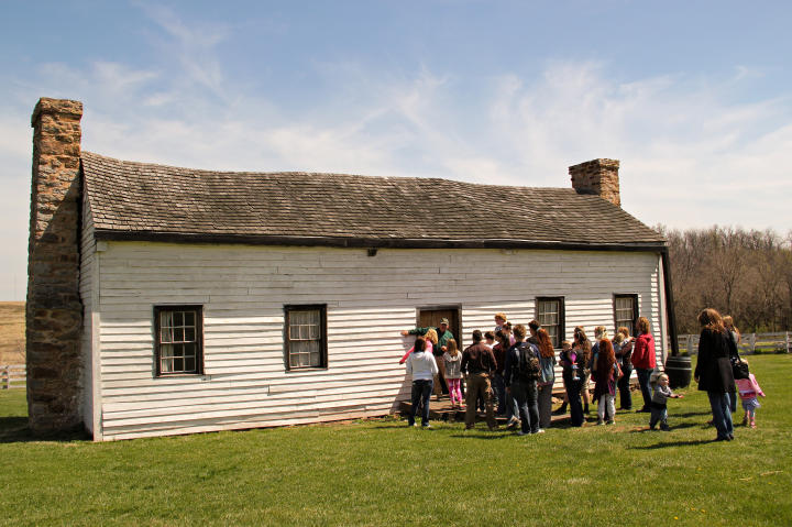 The visit also included a tour of the Nathan Boone Historic house.