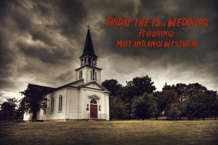 Angi and Matt planned a spooky affair for their wedding day.