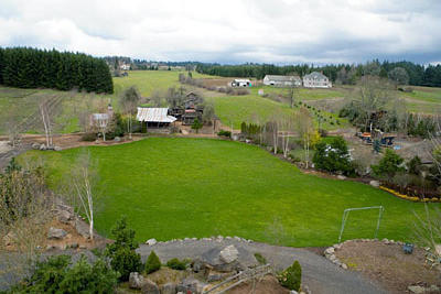 View of the soccer field and the grounds.