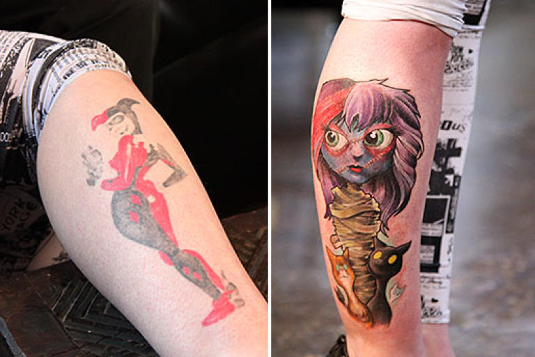 Tim gave Emi's tattoo an overhaul.