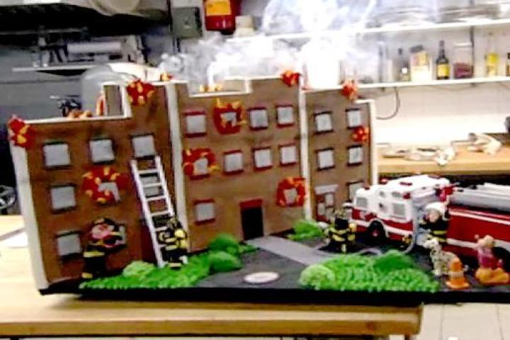Fire Truck Cake