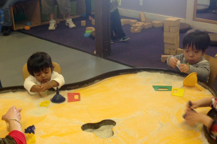 Will and Zoey played at the Bay Area Discovery Museum.