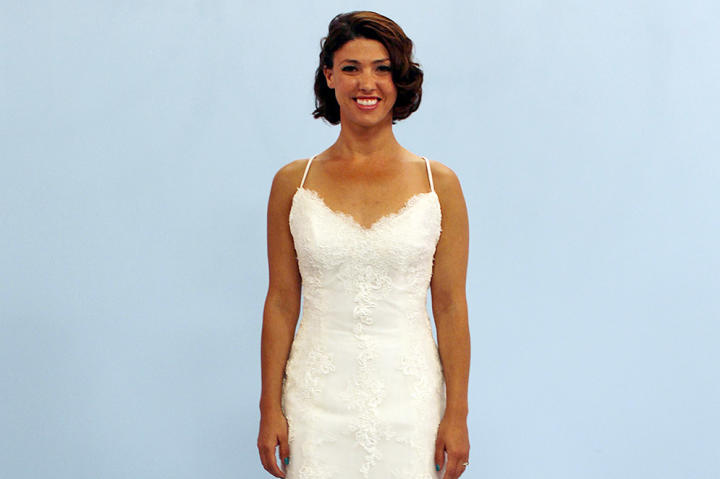 Krista, a 31-year-old dancer from LA, was planning an outdoor wedding in Hawaii. She wanted a light, airy wedding dress that would keep her cool in the sunshine and allow her to dance. This