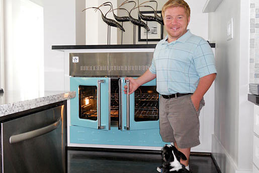 Even the oven was customized. Now they're ready to entertain!