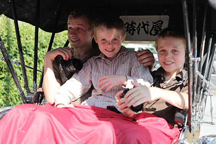 That's ok, because the boys have their own transport.