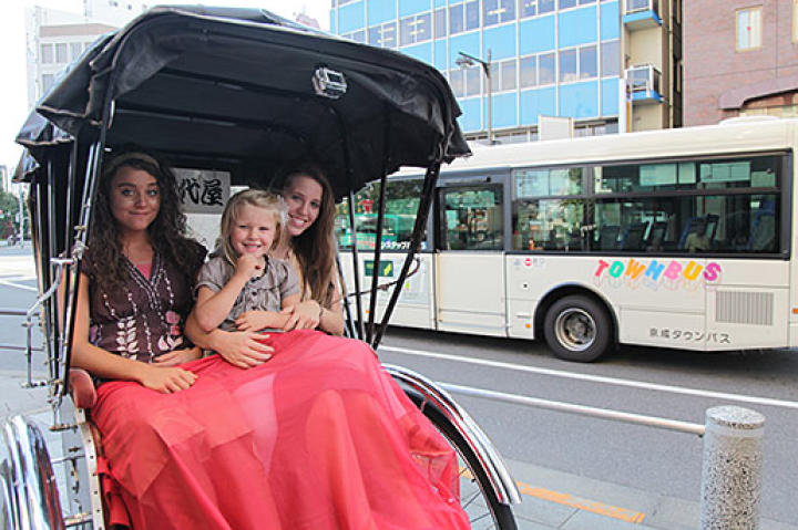 No boys allowed on this rickshaw!