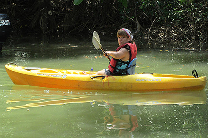 The Roloffs latest adventures take them deep into the jungles of Costa Rica. In this photo, Amy tries her hand at kayaking.